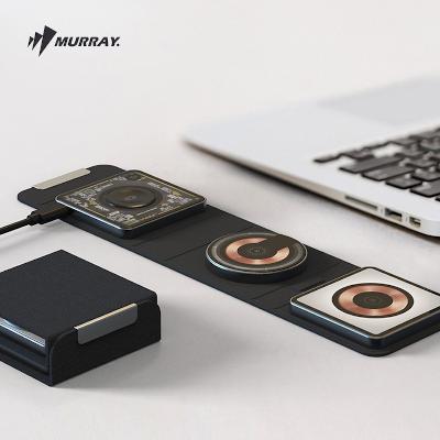 [머레이] 지갑형 트라이 폴딩 3in1 무선충전기 TRI-20-DUO (애플워치, 갤럭시워치 동시호환)