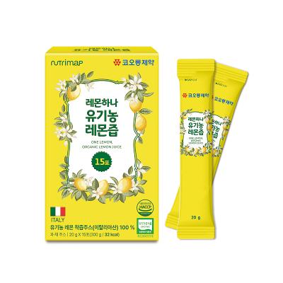 [코오롱제약] 레몬하나 유기농 레몬즙 15포 x 2개 (총 30포)
