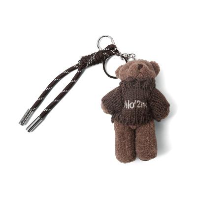 귀여운 브라운 스웨터 곰돌이 인형 키링 / 핸드폰 에어팟 가방 장식 열쇠고리 키홀더