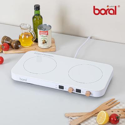 보랄 2구 와이드 인덕션 (화이트) BR-118TWD