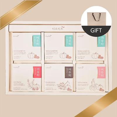 (올리브영 히트상품] [티트리트] 여우티 호박팥차 티백 4종 24티백 + 쇼핑백