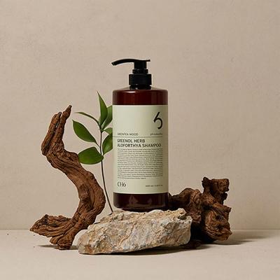 CH6 그리놀 허브 알로포시아 샴푸 그린티우드향 1L