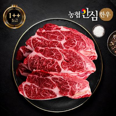 농협안심한우 1++등급 감사하소 실속 등심구이세트 700g