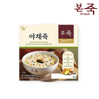 [본죽] 간편조리 냉장 야채죽 270g 8개입