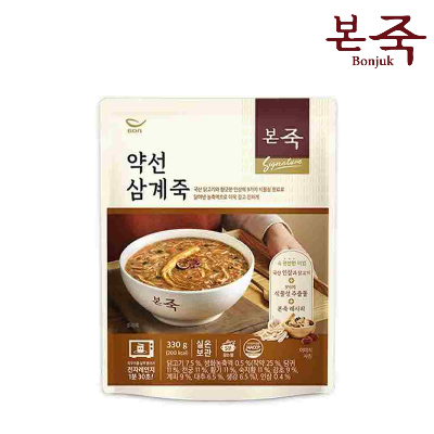 [본죽] 약선삼계죽 파우치330g 6개입