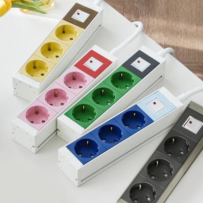 스윗홈 고용량 알루미늄 납작 멀티탭 과부하차단 3구 1.5m 컬러 10종