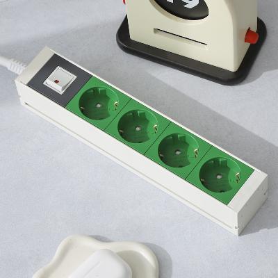 스윗홈 고용량 알루미늄 납작 멀티탭 4구 1.5m 과부하차단_스타그린