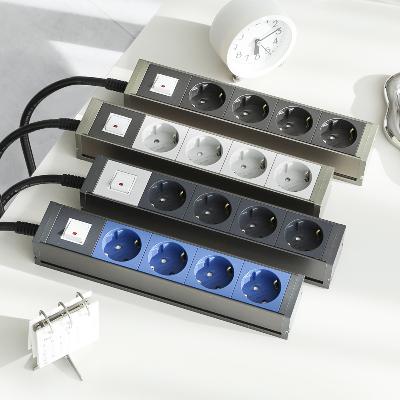 스윗홈 고용량 알루미늄 납작 멀티탭 과부하차단 4구 3m 컬러 10종