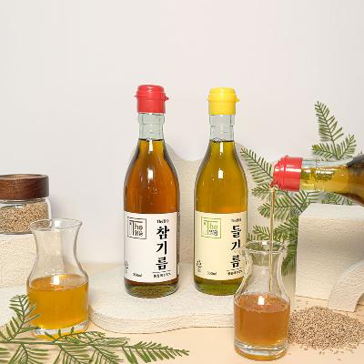 더맑음 참기름 들기름 350ml 1+1