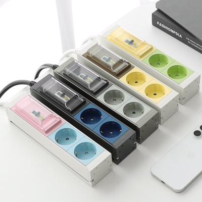 스윗홈 고용량 알루미늄 납작 멀티탭 누전차단 2구 1.5m 컬러 10종