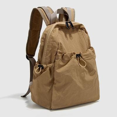260g 초경량 바스락 캔버스 방수 백팩 가방