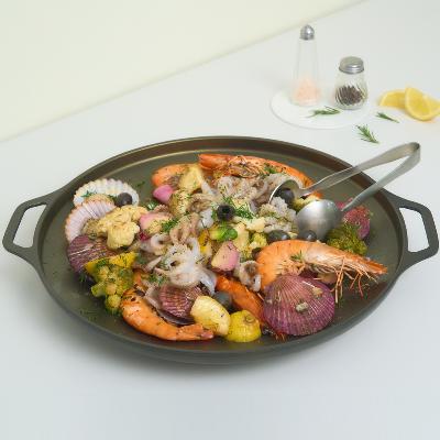 자이글 노블골드그리들36cm 특별기획 세트(전용가방+우드손잡이 포함)