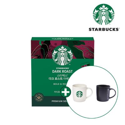 [스타벅스] 원두커피믹스 다크 로스트 아메리카노 (30T X 2박스) + 스타벅스 머그컵 랜덤증정