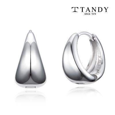 [TANDY] 탠디 실버925 볼드 물방울 원터치 귀걸이 TDE306 실버