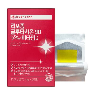 [제일헬스사이언스] 리포좀 글루타치온 90+ 비타민C (375mgx30매)/흡수력이 높은 고함량 글루타치온