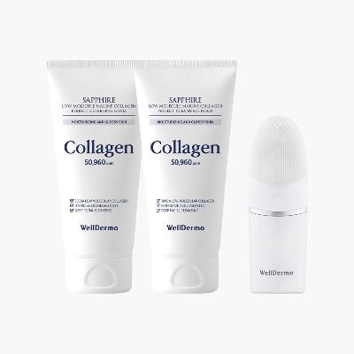 웰더마 콜라겐 클렌징 듀오세트 (150g+150g+디바이스)