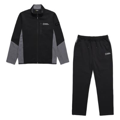[내셔널지오그래픽] 어반 풀집업 트레이닝 세트 (남성) B205MFT030 B205MPT030 / 블랙