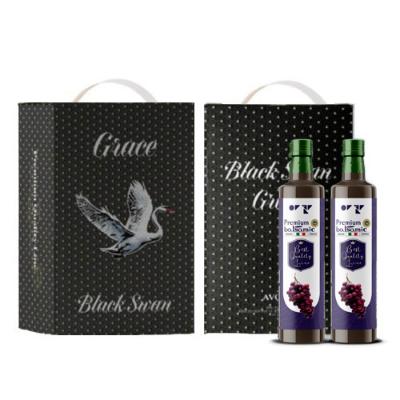 [아보아칸] 블랙스완(발사믹2) 모데나 발사믹 식초250ML*2EA 선물세트+손잡이박스