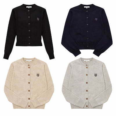 메종키츠네 볼드 폭스 여성 라운드 가디건