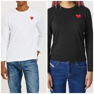 꼼데가르송 롱슬리브 티셔츠