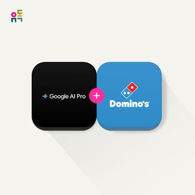 구글 AI 프로+도미노피자 