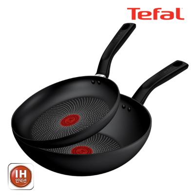 테팔 인덕션 티타늄 델리시오 2종세트 (프라이팬 24cm + 볶음팬 28cm)
