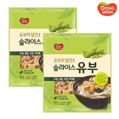 [동원] 슬라이스 유부 500g x 2개 (냉동) [3948842]