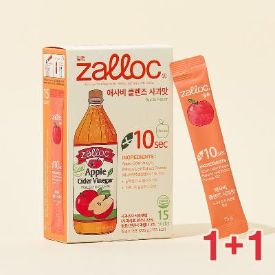 1+1 [잘록] 애사비 클렌즈 사과맛 15스틱 (15g x 15포) (총30포)