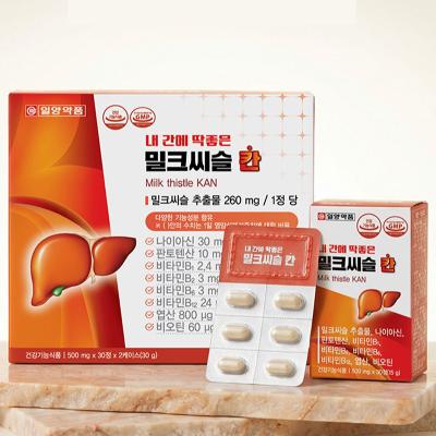 [일양약품] 밀크씨슬 칸 500mg x 60정