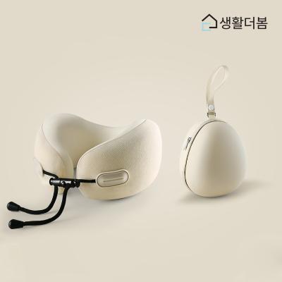 생활더봄 메모리폼 U자형 목베개 여행용 기내용 360도 지지 쿠션 케이스 포함 5컬러