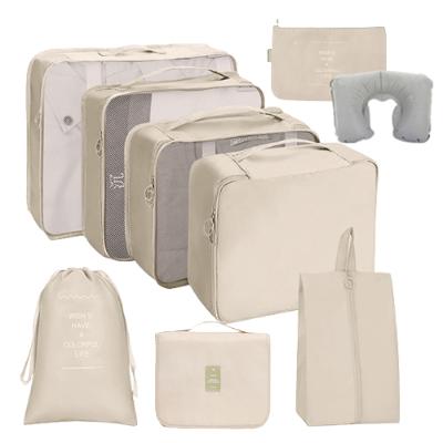 생활더봄 고급형 캐리어정리 여행용 여행가방 파우치 10종세트 6color 생활방수 목베개포함