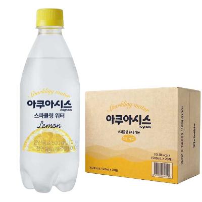 ★무더위특가★아쿠아시스 탄산수 레몬 1팩 (500ml*20)