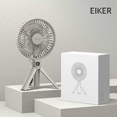 EIKER 삼각거치대 캠핑 무선 선풍기 휴대용 탁상용 저소음 접이식 손선풍기