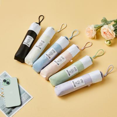 [UV 헌터스] 3단 수동 투톤 초경량 암막 양우산 99.9% 자외선차단 카본 방수 발수 카라비너