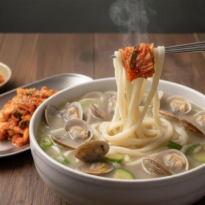 [명동칼국수]세트 칼국수5인분(1kg)+맛김치1kg+칼국수소스5개