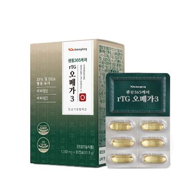 [광동] 365케어 rTG오메가3 (30캡슐)/7중 복합기능성