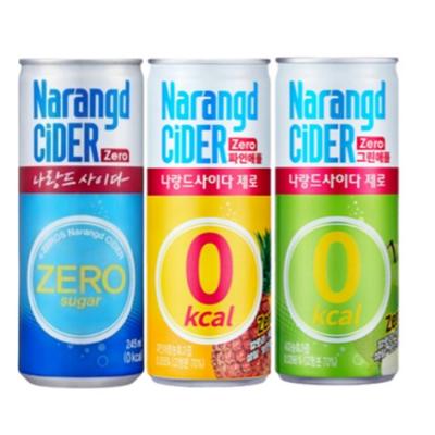 나랑드사이다 제로 245ml 캔 30입 1박스