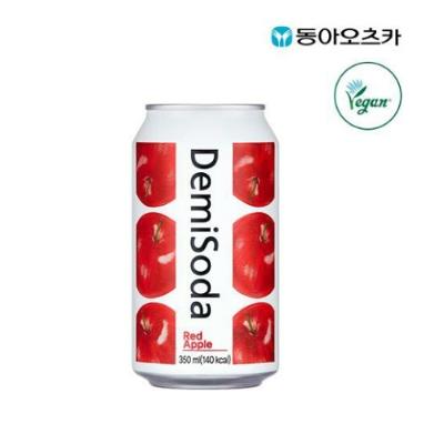 데미소다 레드애플 350ml 캔 24입 1박스  DRS350R