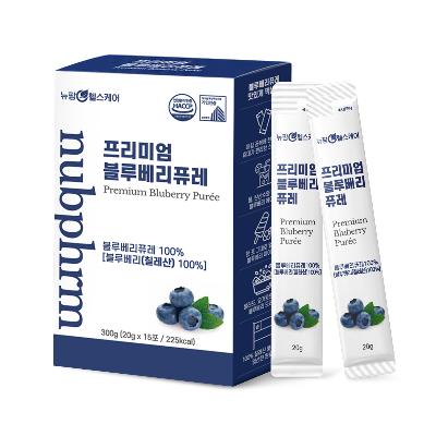 [뉴팜헬스케어] 프리미엄 블루베리 퓨레 (20gx15포)/첨가물이 없는 블루베리 100%