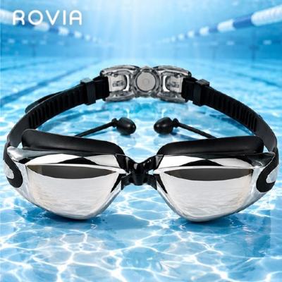 [로비아] 프리미엄 미러 수경, 고글,안티포그 UV차단 ROVA-0626 / 블랙색상