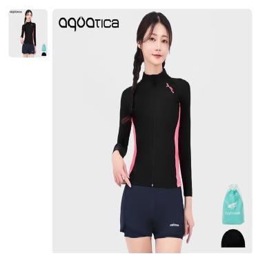 아쿠아티카 여성 래쉬가드 AQAWZF+레이어드 스윔 보드숏 NV세트